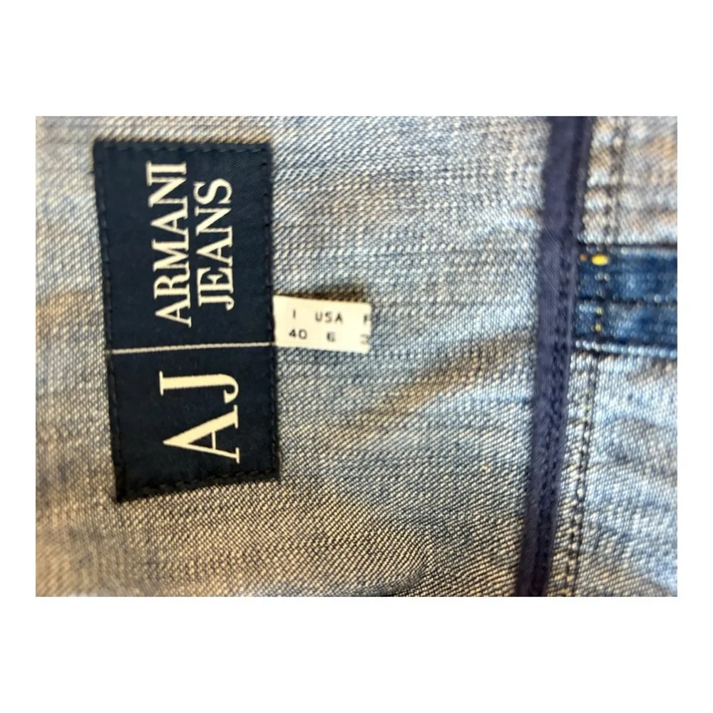 Armani Jeans Indigo Denim Jacket Series 002. - Picture 10 of 11